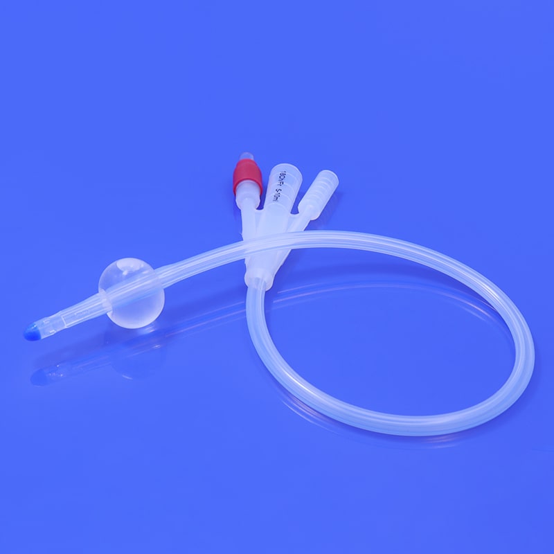 Silicone Foley Catheter 3-Way, 100% Silicone, Fr6 - Fr26